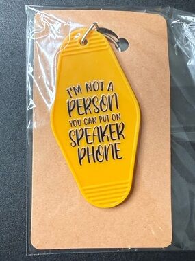Funny Quote Retro Motel Style Keychain
